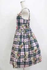 画像2: Emily Temple cute / Teddy Bear Tartanノースリーブワンピース - ピンク H-26-07-12-1011-ET-OP-KB-ZH (2)