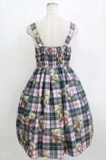 画像3: Emily Temple cute / Teddy Bear Tartanノースリーブワンピース - ピンク H-26-07-12-1011-ET-OP-KB-ZH (3)