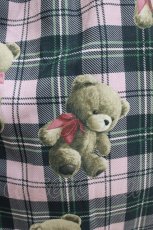 画像4: Emily Temple cute / Teddy Bear Tartanノースリーブワンピース - ピンク H-26-07-12-1011-ET-OP-KB-ZH (4)