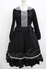画像1: Melody BasKet / Lilibet dress M ブラック H-26-07-12-1013-LO-OP-KB-ZH (1)
