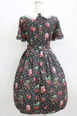 画像3: Melody BasKet / Strawberry jam丸襟ワンピース M ブラック H-26-07-12-1021-LO-OP-KB-ZH (3)