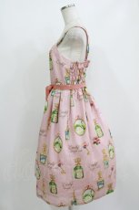 画像2: Emily Temple cute / Revivalノースリーブワンピース M Swan Perfume柄ピンク H-26-07-12-1022-ET-OP-KB-ZH (2)