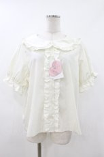 画像3: m petit by misako / AM*2WAYソデフリルBL LL オフ H-26-07-12-054-LO-BL-NS-ZH (3)