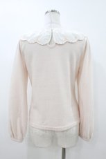 画像2: LIZ LISA / ローズリボン刺繍襟ニットトップス Free ピンク H-26-07-12-060-LO-TO-NS-ZH (2)