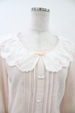 画像3: LIZ LISA / ローズリボン刺繍襟ニットトップス Free ピンク H-26-07-12-060-LO-TO-NS-ZH (3)