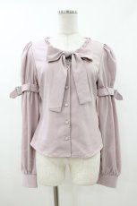 画像1: EATME / ベルトスリーブブラウス Free ピンク H-26-07-12-063-LO-BL-NS-ZH (1)