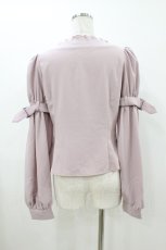 画像2: EATME / ベルトスリーブブラウス Free ピンク H-26-07-12-063-LO-BL-NS-ZH (2)