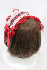 画像2: Angelic Pretty / タータンチェックリボンヘッドドレス  レッド H-26-07-12-012-AP-AC-NS-ZH (2)