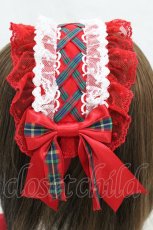 画像3: Angelic Pretty / タータンチェックリボンヘッドドレス  レッド H-26-07-12-012-AP-AC-NS-ZH (3)