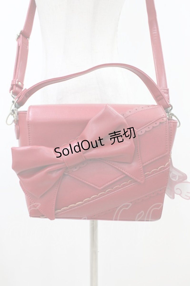 画像3: virally / 星名桜子/BOXリボン2WAYバッグ  レッド H-26-07-12-017-PU-BG-NS-ZH (3)