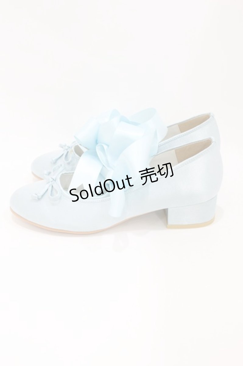 画像2: RoseMarie seoir / Ballet Ribbon Shoes L/約24.5cm サックス H-26-07-12-002-LO-SH-NS-ZH (2)
