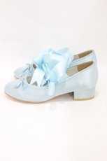 画像2: RoseMarie seoir / Ballet Ribbon Shoes L/約24.5cm サックス H-26-07-12-002-LO-SH-NS-ZH (2)