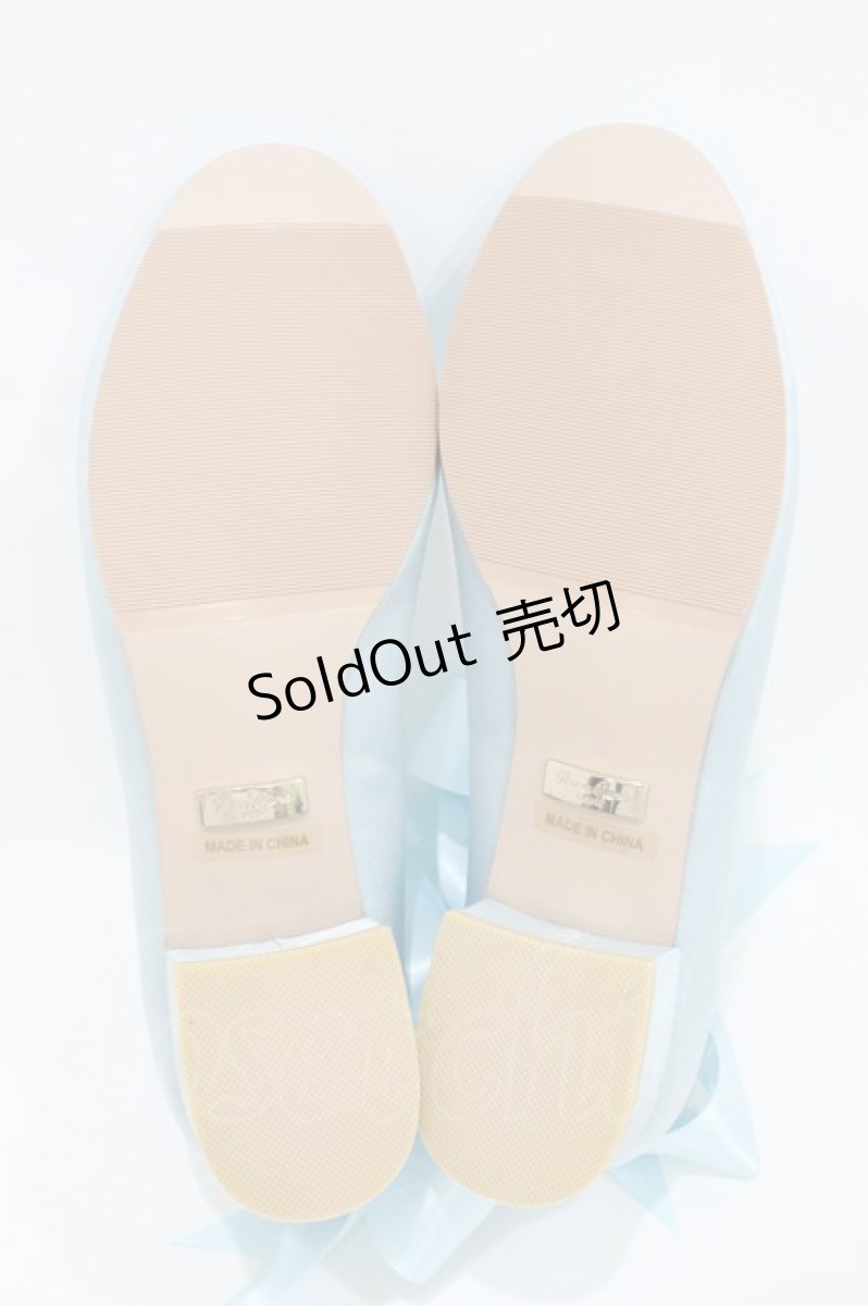 画像3: RoseMarie seoir / Ballet Ribbon Shoes L/約24.5cm サックス H-26-07-12-002-LO-SH-NS-ZH (3)