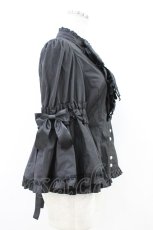 画像3: metamorphose / リボンブローチ付姫袖ブラウス 1 ブラック H-26-07-12-020-ME-BL-NS-ZH (3)