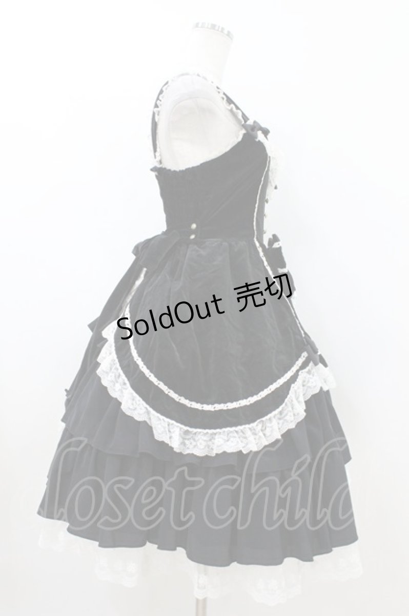 画像3: metamorphose / 別珍セシリアジャンパースカート Free ブラック H-26-07-12-022-ME-OP-NS-ZH (3)