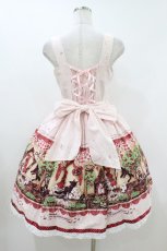 画像2: BABY,THE STARS SHINE BRIGHT / My little red riding hood柄ドットリボンジャンパースカート Free ピンク H-26-07-12-023-BA-OP-NS-ZH (2)