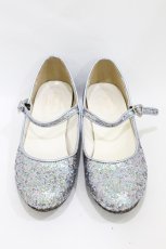 画像1: RoseMarie seoir / glitter shoes L/約24.5cm ブルー H-26-07-12-003-LO-SH-NS-ZH (1)
