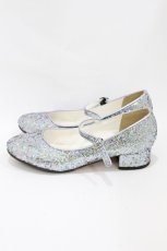 画像2: RoseMarie seoir / glitter shoes L/約24.5cm ブルー H-26-07-12-003-LO-SH-NS-ZH (2)