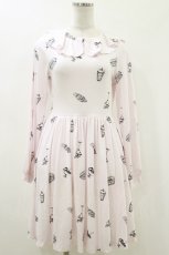 画像1: E hyphen world gallery / Sweets柄カットワンピース Free ピンク H-26-07-13-084-LO-OP-NS-ZH (1)
