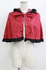 画像1: ATELIER PIERROT / 薔薇色の憤怒ケープ  レッド H-26-07-13-1034-EL-JA-AK-ZH (1)