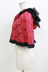画像2: ATELIER PIERROT / 薔薇色の憤怒ケープ  レッド H-26-07-13-1034-EL-JA-AK-ZH (2)