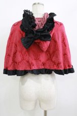 画像3: ATELIER PIERROT / 薔薇色の憤怒ケープ  レッド H-26-07-13-1034-EL-JA-AK-ZH (3)