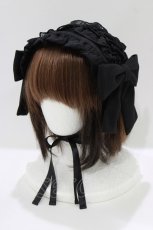 画像1: Whinny / カリスマニート日和ヘッドドレス  黒 H-26-07-13-1036-PU-AC-AK-ZH (1)