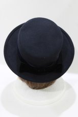 画像2: Jane Marple / Wool felt back ribbon hat  ネイビー H-26-07-13-1041-JM-AC-AK-ZH (2)