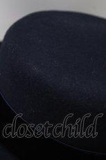 画像3: Jane Marple / Wool felt back ribbon hat  ネイビー H-26-07-13-1041-JM-AC-AK-ZH (3)