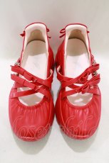 画像1: YOSUKE / 厚底スニーカー 38/24cm レッド H-26-07-13-1042-PU-SH-AK-ZH (1)