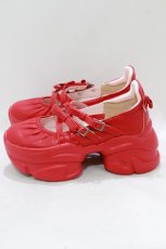 画像2: YOSUKE / 厚底スニーカー 38/24cm レッド H-26-07-13-1042-PU-SH-AK-ZH (2)
