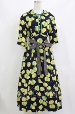 画像1: Jane Marple / Lemon Lime folkyドレス M ネイビー H-26-07-13-1009-JM-OP-AK-ZH (1)