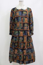 画像1: Jane Marple / Royal libraryコレットドレス M ネイビー H-26-07-13-1010-JM-OP-AK-ZH (1)