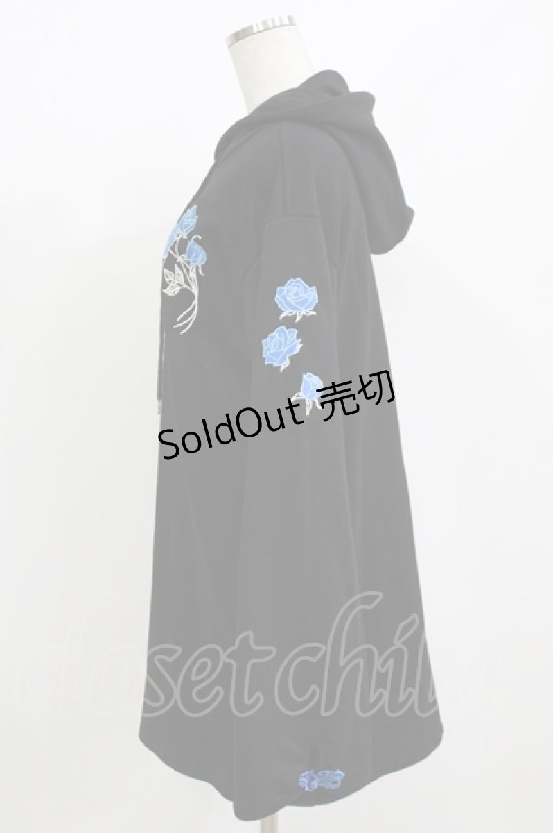 画像2: LISTEN FLAVOR / 麗しの薔薇チャイナパーカー  ブルーローズ H-26-07-13-1020-PU-TO-KB-ZH (2)