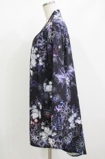 画像2: NieR Clothing / プリント羽織  和柄九尾/黒 H-26-07-13-1025-PU-TO-KB-ZH (2)