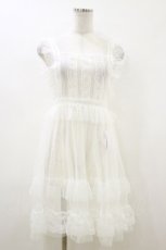 画像1: virally / 星名桜子/hsチュールエプロンジャンスカ M 白 H-26-07-14-050-LO-OP-NS-ZH (1)
