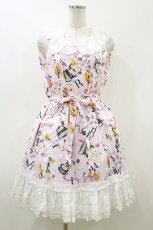 画像1: metamorphose / リスのお手紙Aラインジャンパースカート Free ピンク H-26-07-14-061-ME-OP-NS-ZH (1)