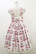 画像2: Angelic Pretty / Strawberry Dollジャンパースカート Free 白 H-26-07-14-066-AP-OP-NS-ZH (2)