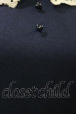 画像4: Innocent World / ケミカルレースのフレアーワンピース L ネイビー H-26-07-14-068-IW-OP-NS-ZH (4)