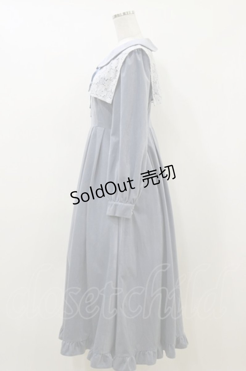 画像3: Maison de FLEUR Petite Robe canone / 星に届きそうなワンピース M Light Blue H-26-07-14-071-LO-OP-NS-ZH (3)