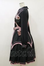 画像3: 春 （海外ロリータブランド） / 譚英戦姫ワンピースセット M ブラック/ピンク H-26-07-14-077-LO-OP-NS-ZH (3)
