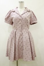 画像1: evelyn / ハートドットワンピース Free ピンク/ブラック H-26-07-14-081-LO-OP-NS-ZH (1)