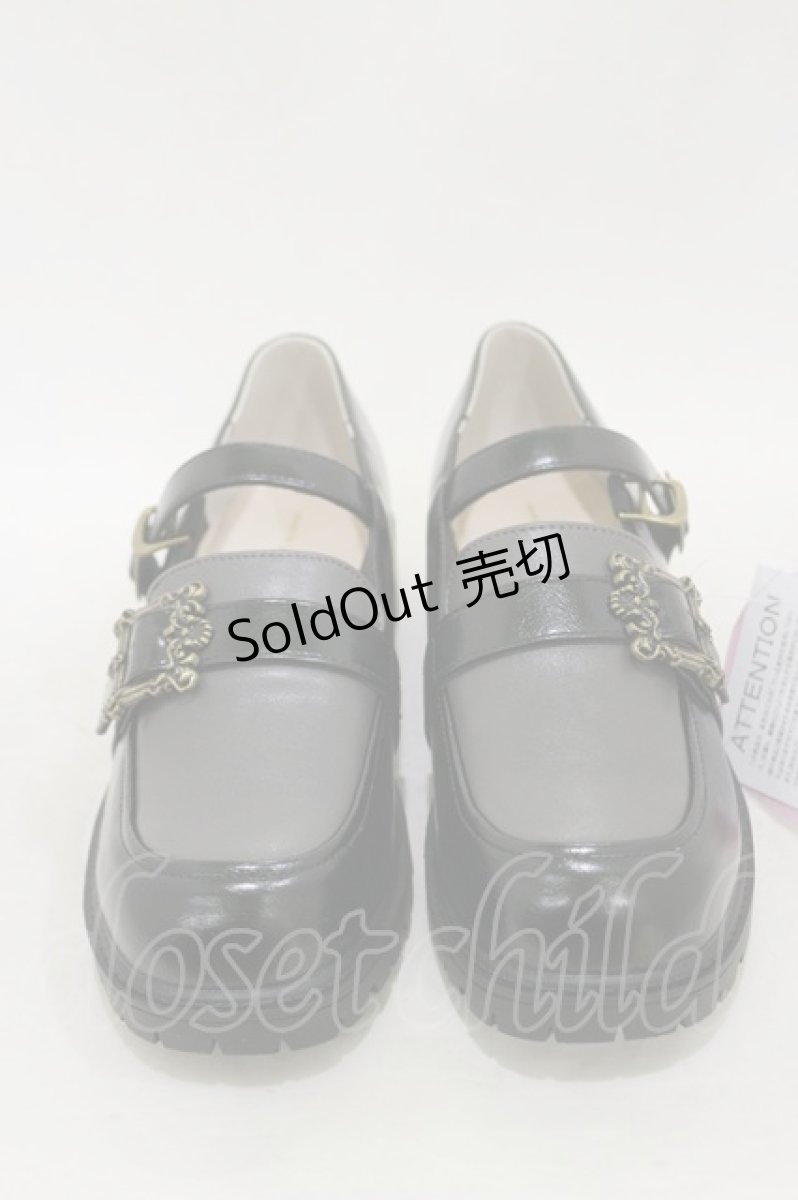 画像1: m petit by misako / AMハイショクローファー L ブラック H-26-07-14-017-LO-SH-NS-ZH (1)
