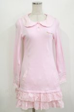 画像1: Angelic Pretty / 水玉切替刺繍カットワンピース Free ピンク H-26-07-15-028-AP-OP-NS-ZH (1)