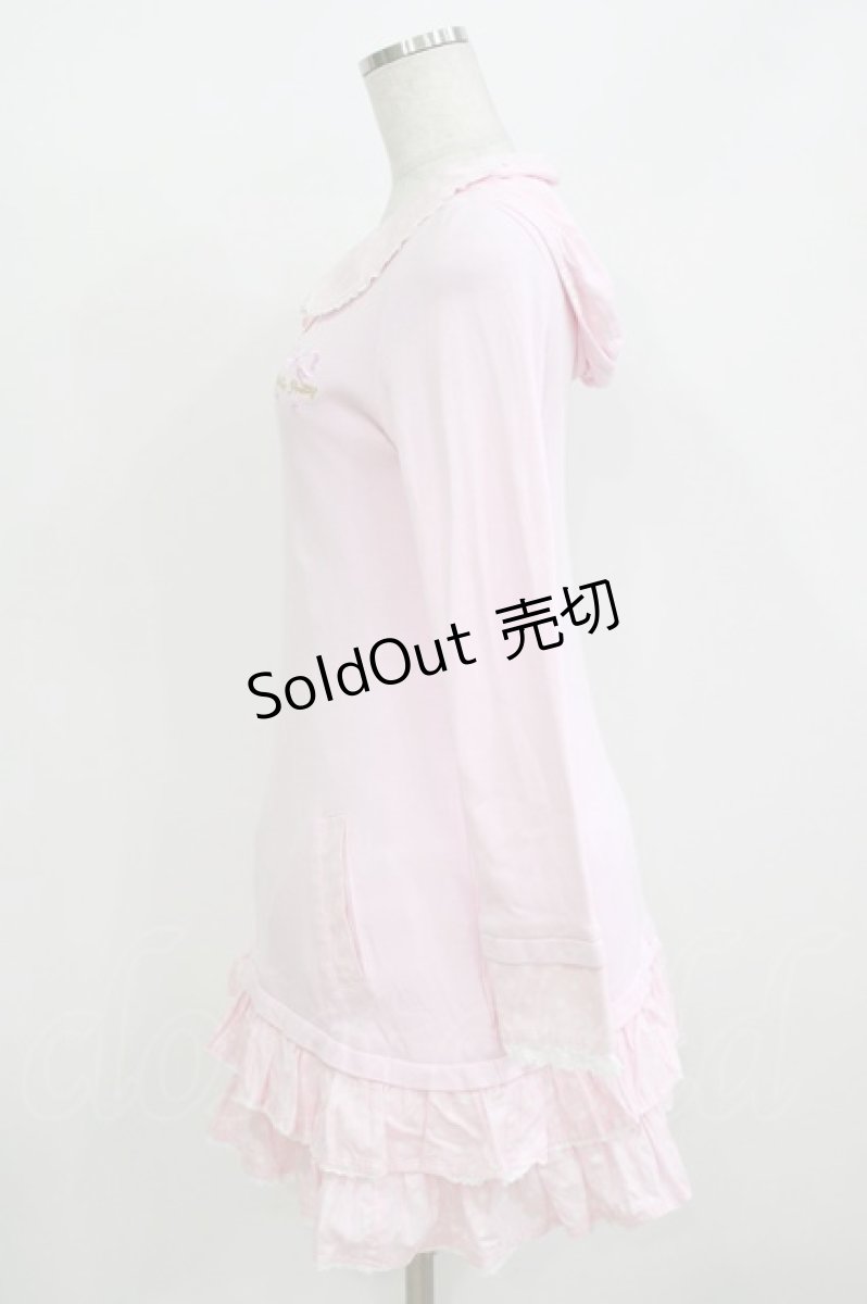 画像2: Angelic Pretty / 水玉切替刺繍カットワンピース Free ピンク H-26-07-15-028-AP-OP-NS-ZH (2)