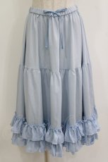 画像1: axes femme kawaii / ミディフリルペチスカート M サックス H-26-07-15-030-AX-SK-NS-ZH (1)