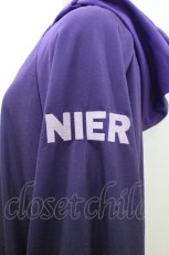 画像3: NieR Clothing / ロゴ刺繍プルパーカー  パープル H-26-07-15-1037-PU-TO-KB-ZH (3)
