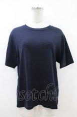 画像1: Jane Marple Dans Le Salon / 刺繍コットンTシャツ  ネイビー H-26-07-15-1041-JM-TO-KB-ZH (1)