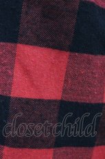 画像4: KRY CLOTHING / チェックプリントスリーブシャツ  赤 H-26-07-15-1046-EL-BL-KB-ZH (4)