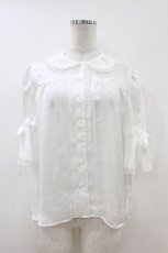 画像1: MILK / ドットパフブラウス  オフ H-26-07-15-1053-ML-BL-AK-ZH (1)